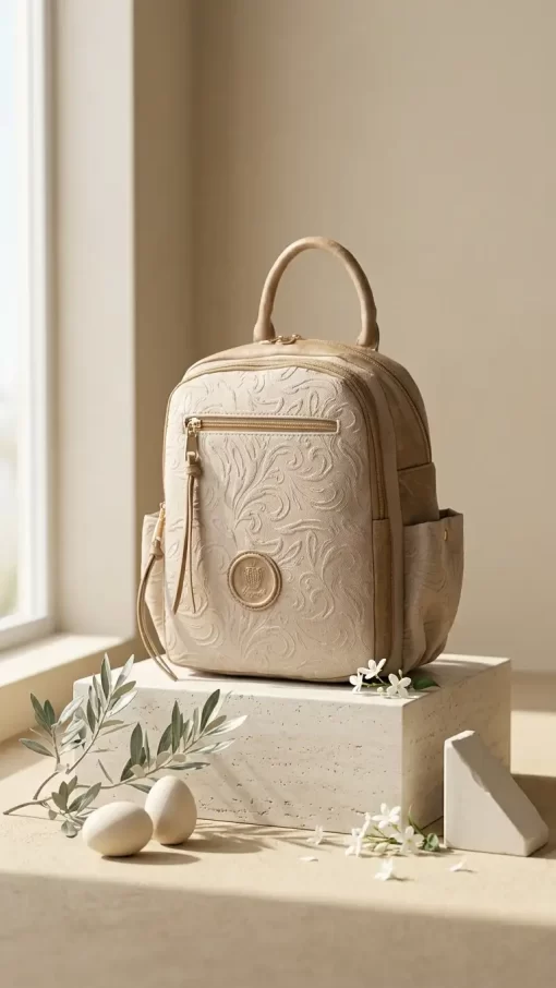 Γυναικεία Τσάντα Πλάτης Fragola FE245 Μπεζ Σκούρο