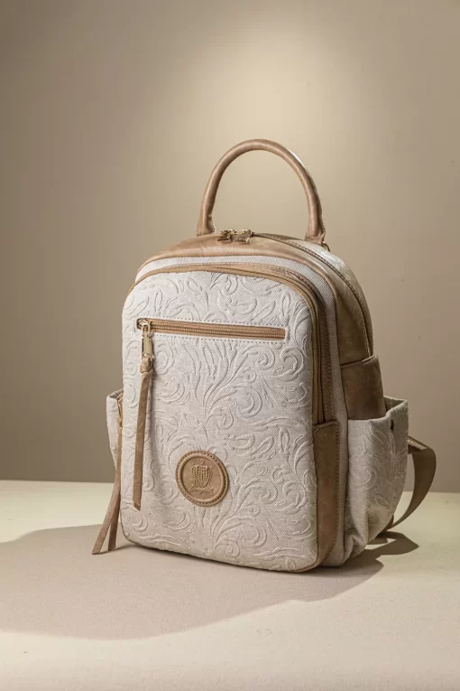 Γυναικεία Τσάντα Πλάτης Fragola FE245 Εκρού