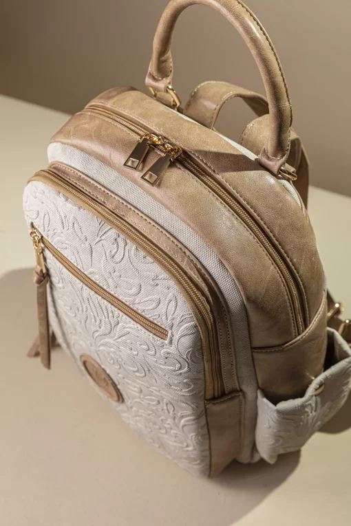 Γυναικεία Τσάντα Πλάτης Fragola FE245 Εκρού