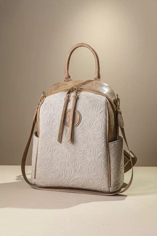 Γυναικεία Τσάντα Πλάτης Fragola FE246 Εκρού