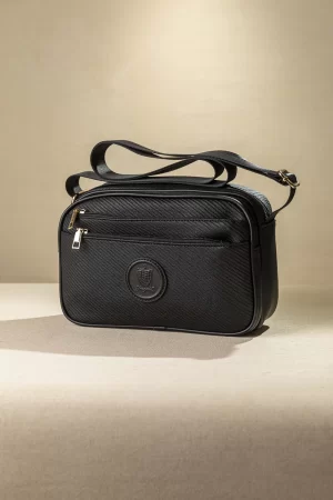 Fragola Γυναικεία Τσάντα Ώμου και Χιαστί FH713-black-wool