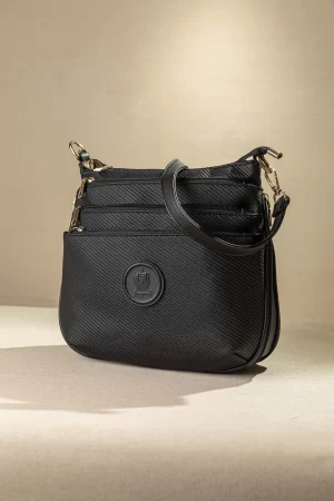 Fragola Γυναικεία Τσάντα Ώμου και Χιαστί FH715-black-wool