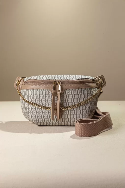 Γυναικεία Τσάντα Μέσης Fragola FH719 Μπεζ/Ροζ