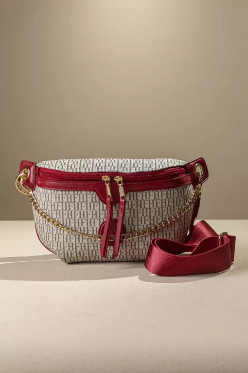 Γυναικεία Τσάντα Μέσης Fragola FH719 Μπεζ/Κόκκινο