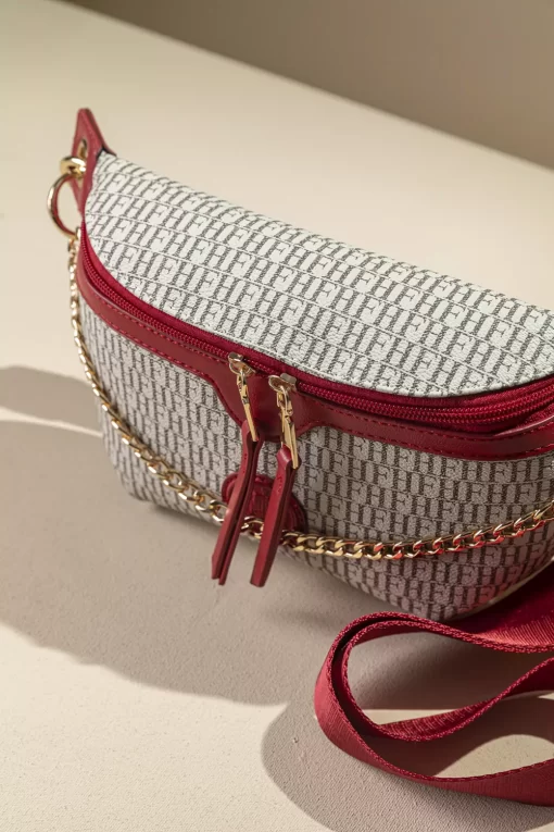 Γυναικεία Τσάντα Μέσης Fragola FH719 Μπεζ/Κόκκινο