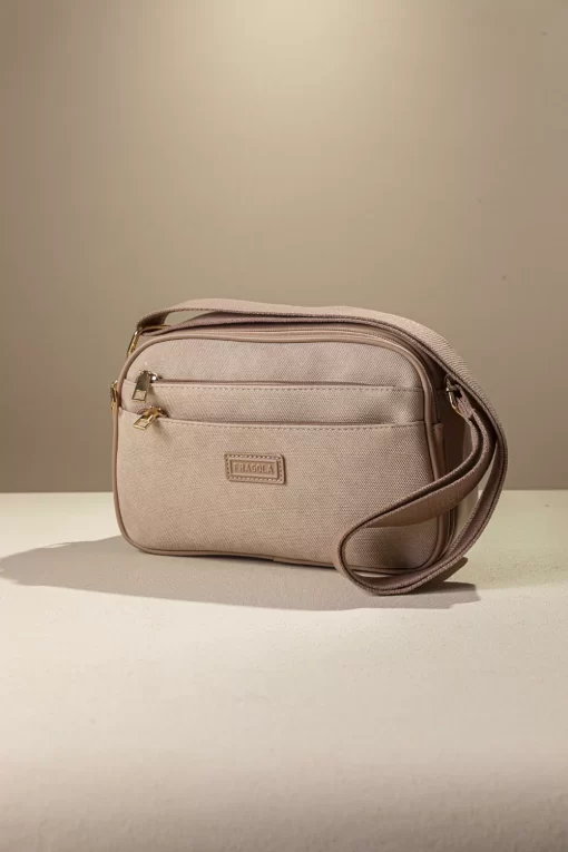 Γυναικεία Τσάντα Ώμου Χιαστί Fragola FH723 Μπεζ