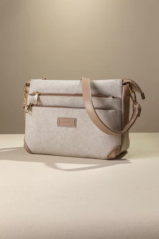 Γυναικεία Τσάντα Ώμου Χιαστί Fragola FH724 Εκρού