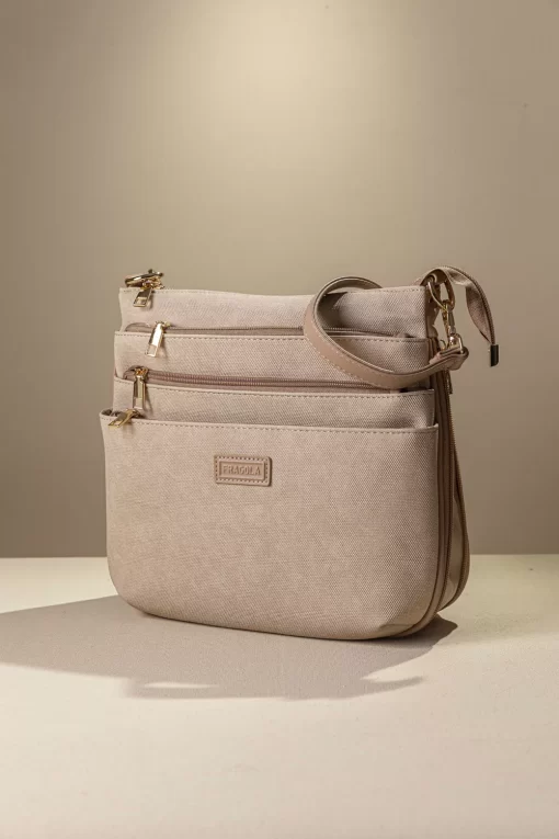 Γυναικεία Τσάντα Ώμου Χιαστί Fragola FH725 Μπεζ