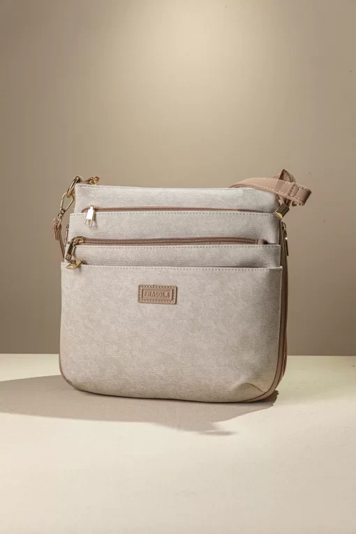 Γυναικεία Τσάντα Ώμου Χιαστί Fragola FH725 Εκρού