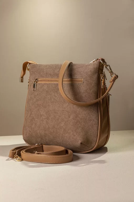 Γυναικεία Τσάντα Ώμου Χιαστί Fragola FH725 Καφέ