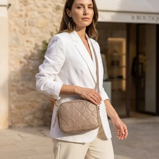 Γυναικεία Τσάντα Ώμου Χιαστί Fragola FH734 Μπεζ