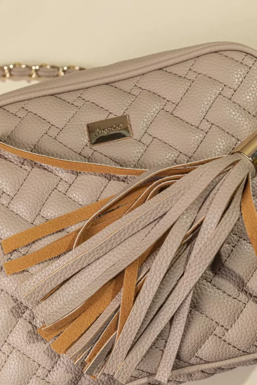 Γυναικεία Τσάντα με Αλυσίδα Ώμου Χιαστί Fragola FH736 Μπεζ