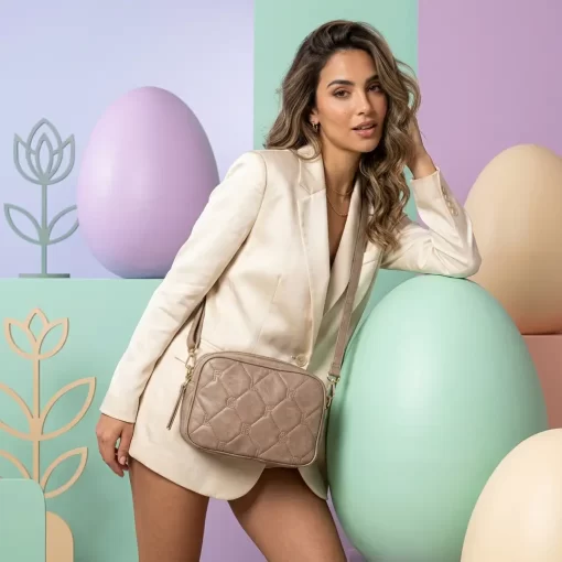 Γυναικεία Τσάντα Ώμου Χιαστί Fragola FH734 Μπεζ