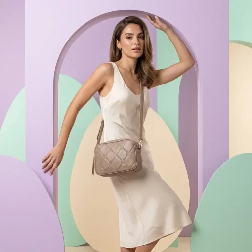 Γυναικεία Τσάντα Ώμου Χιαστί Fragola FH734 Μπεζ