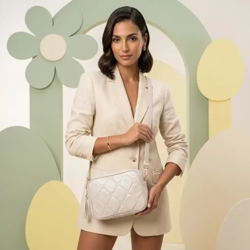 Γυναικεία Τσάντα Ώμου Χιαστί Fragola FH734 Εκρού