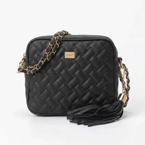 Γυναικεία Τσάντα με Αλυσίδα Ώμου Χιαστί Fragola FH736 Μαύρο