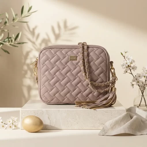 Γυναικεία Τσάντα με Αλυσίδα Ώμου Χιαστί Fragola FH736 Ροζ