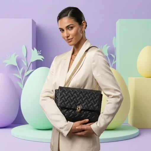 Γυναικεία Τσάντα Ώμου με Αλυσίδα Fragola FH737 Μαύρο