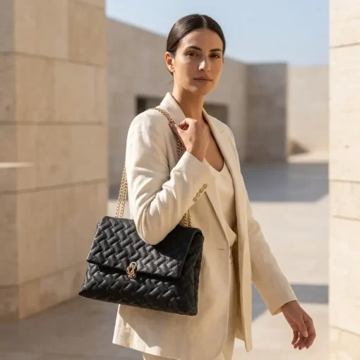 Γυναικεία Τσάντα Ώμου με Αλυσίδα Fragola FH737 Μαύρο