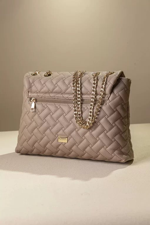 Γυναικεία Τσάντα Ώμου με Αλυσίδα Fragola FH737 Μπεζ