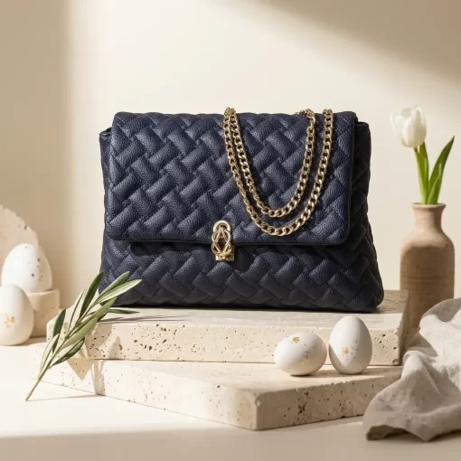 Γυναικεία Τσάντα Ώμου με Αλυσίδα Fragola FH737 Μπλε