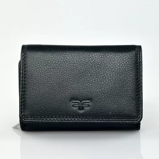 Γυναικείο Δερμάτινο Πορτοφόλι Forest FR47 Μαύρο
