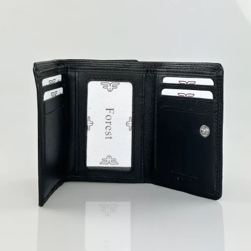 Γυναικείο Δερμάτινο Πορτοφόλι Forest FR47 Μαύρο