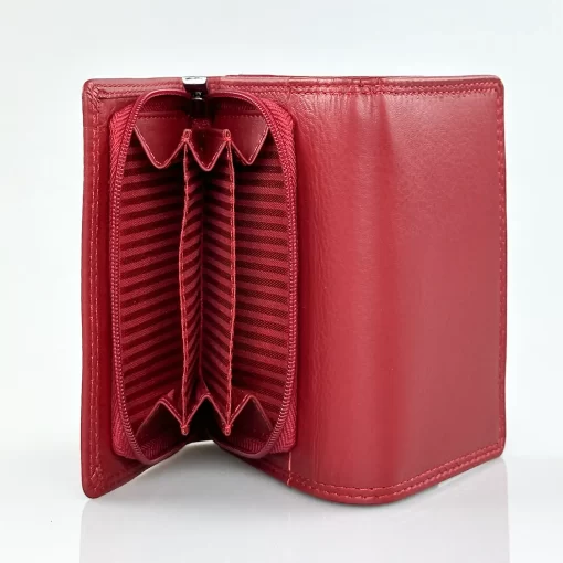 Γυναικείο Δερμάτινο Πορτοφόλι Calfnero FR47 Κόκκινο