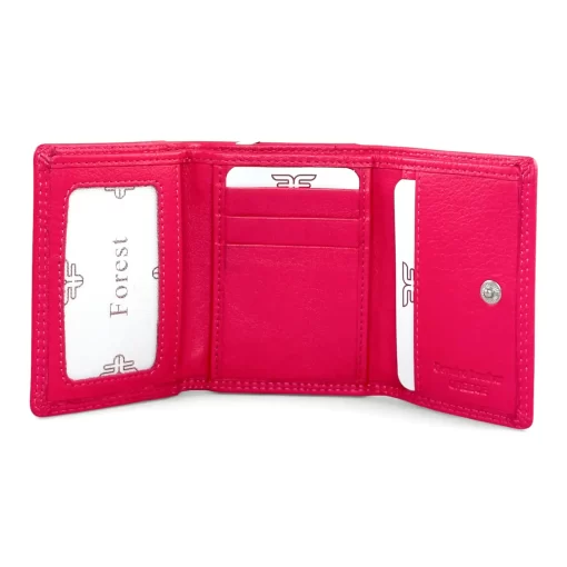 Δερμάτινο Γυναικείο Πορτοφόλι Calfnero FR50 Φούξια