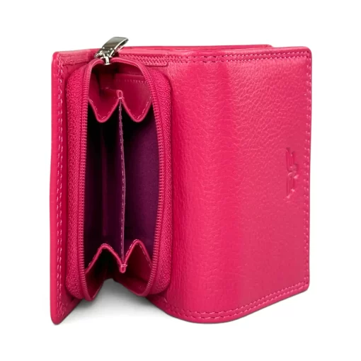 Δερμάτινο Γυναικείο Πορτοφόλι Calfnero FR50 Φούξια