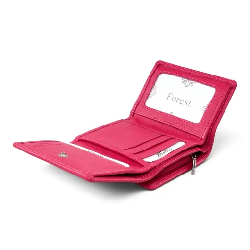 Δερμάτινο Γυναικείο Πορτοφόλι Calfnero FR50 Φούξια