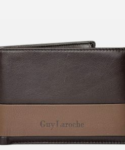 Ανδρικό Δερμάτινο Πορτοφόλι Guy Laroche Καφέ 37300