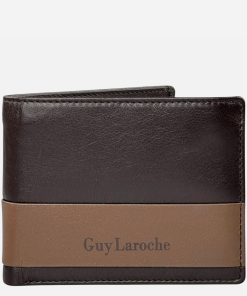 Ανδρικό Δερμάτινο Πορτοφόλι Guy Laroche Καφέ 37302