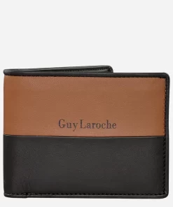 Ανδρικό Δερμάτινο Πορτοφόλι Guy Laroche Καφέ 37602