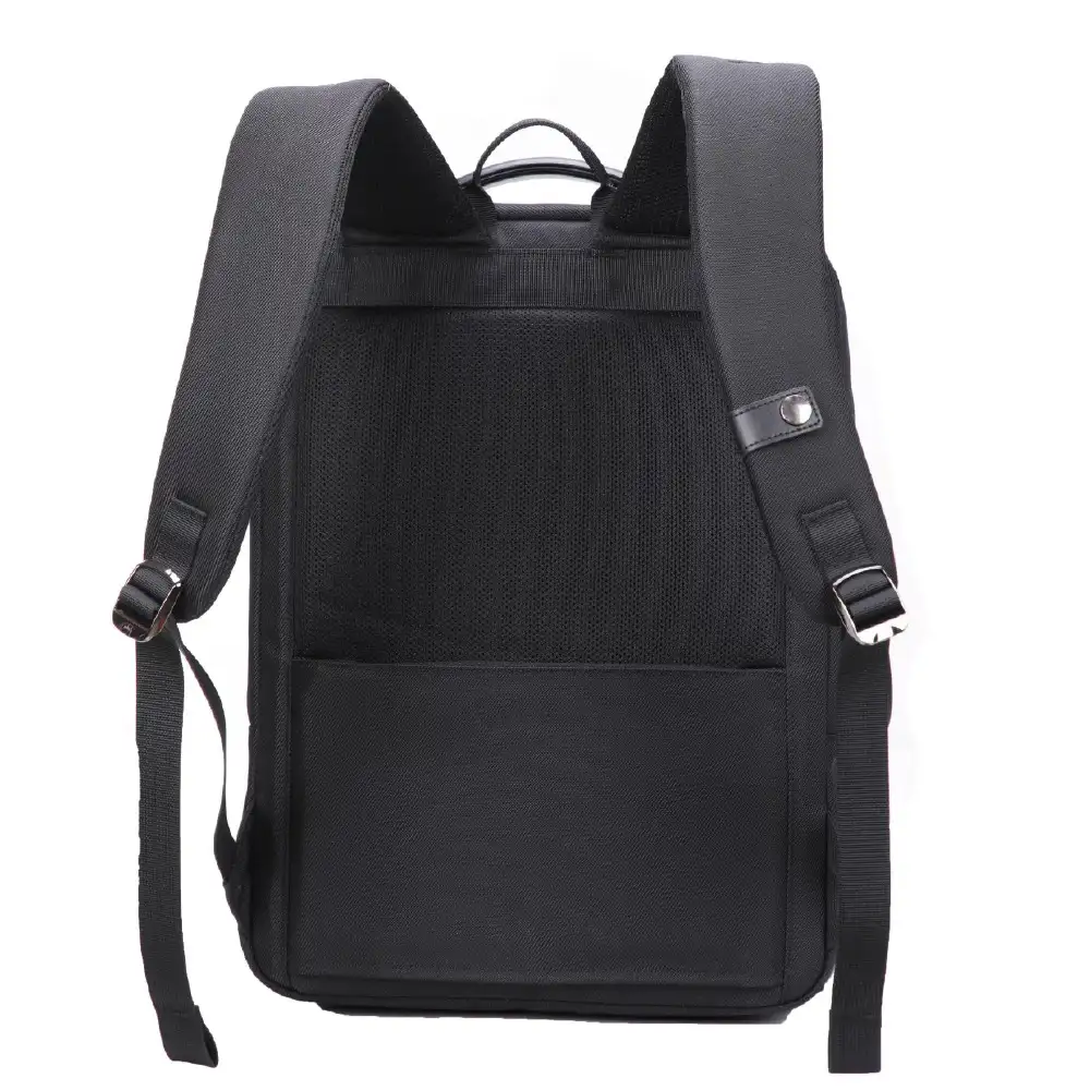 Ανδρικό μαύρο σακίδιο πλάτης Guy Laroche GL2748 με θήκη για laptop 15.6 ιντσών.