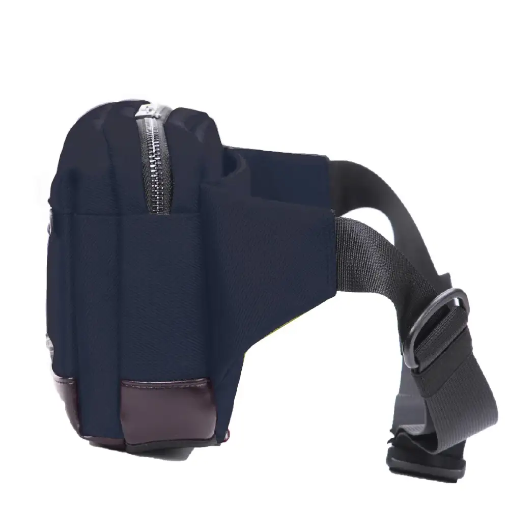 Ανδρική μπλε τσάντα μέσης Guy Laroche GL2755 με επένδυση microfiber.