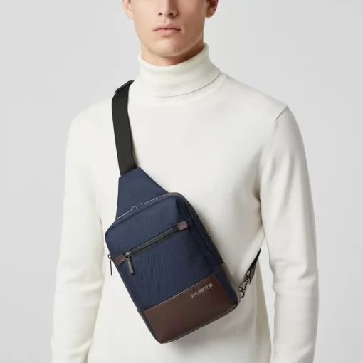 Ανδρική Τσάντα Στήθους Guy Laroche 2757 Μπλε