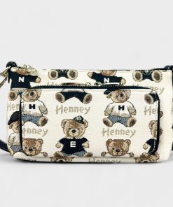 Henney Bear London Γυναικεία Τσάντα Ώμου/Χιαστί H-1129 Μπεζ