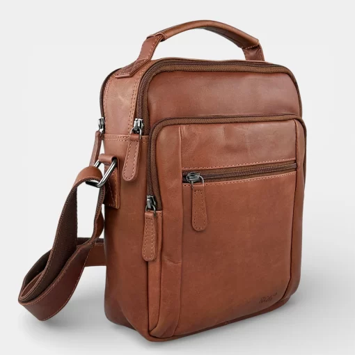 Δερμάτινη ανδρική τσάντα RCM Ταμπα H19