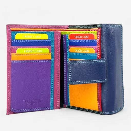 Δερμάτινο Γυναικείο Πορτοφόλι Calfnero HD01 Φούξια