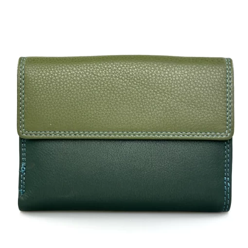 Δερμάτινο Γυναικείο Πορτοφόλι Calfnero HD01 Πράσινο