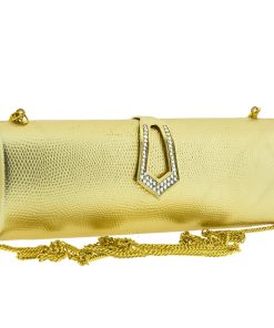 Tσαντάκι βραδινό clutch Dim Z442-Χρυσό