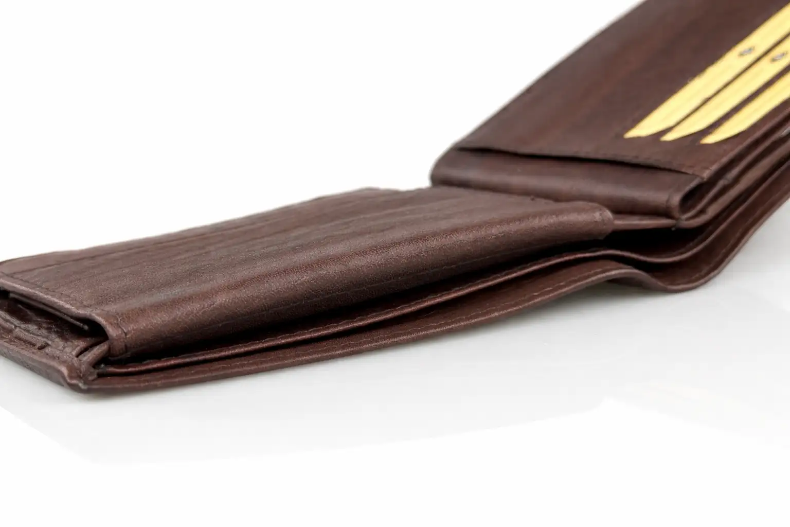 Αντρικό πλάγιο πορτοφόλι JanoDave 2805 σε καφέ γνήσιο δέρμα