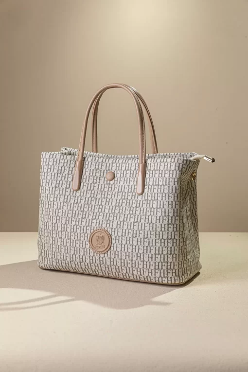 Τσάντα Γυναικεία Χειρός Fragola KA14 Μπεζ/Ροζ