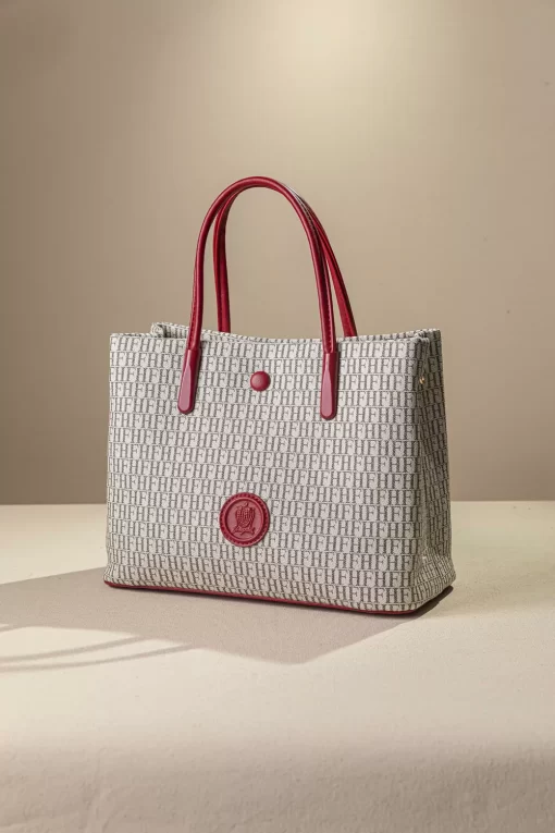 Τσάντα Γυναικεία Χειρός Fragola KA14 Μπεζ/Κόκκινο