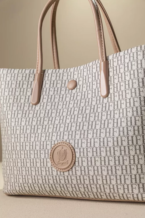 Τσάντα Γυναικεία Χειρός Fragola KA14 Μπεζ/Ροζ