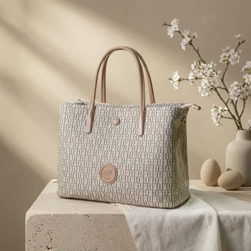 Τσάντα Γυναικεία Χειρός Fragola KA14 Μπεζ/Ροζ