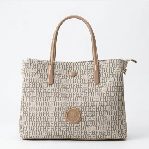 Τσάντα Γυναικεία Χειρός Fragola KA14 Μπεζ/Ροζ