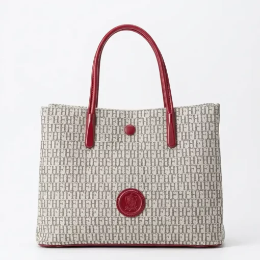 Τσάντα Γυναικεία Χειρός Fragola KA14 Μπεζ/Κόκκινο