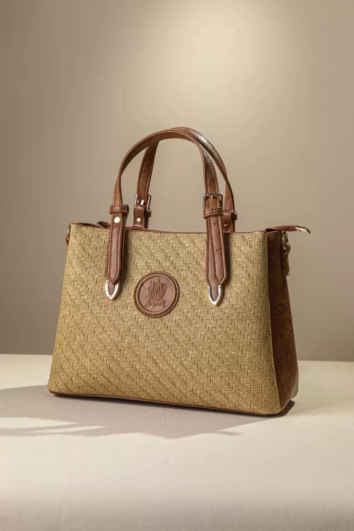 Τσάντα Γυναικεία Χειρός Ψάθα Fragola KA19 Μπεζ